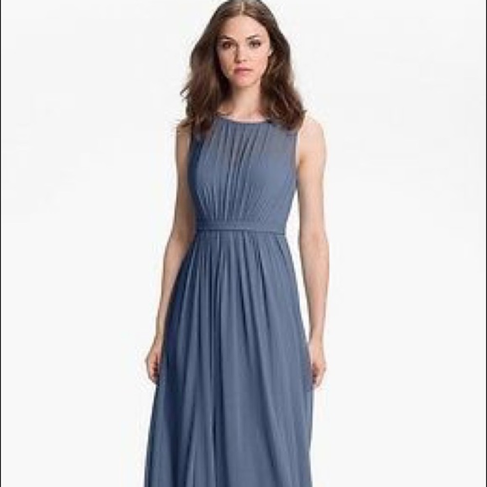 Jenny Yoo Bridesmaids Dress; altered for pregnancy